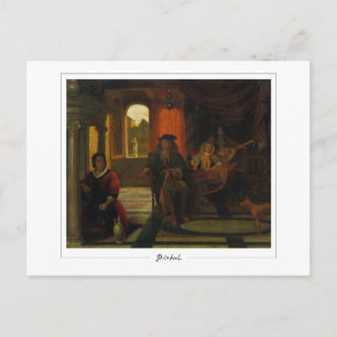 Pieter de Hooch #155 - Carte postale d'art fin