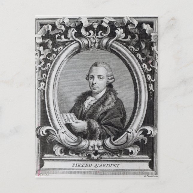 Pietro Nardini, engraved by G. Batta Cechi Postcard (Front)