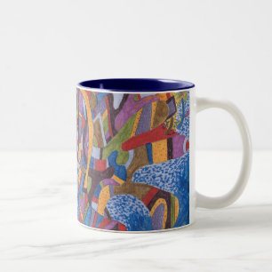 Pieuvre spatiale, Mug d'art Abstrait