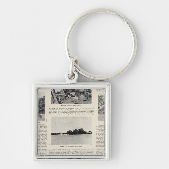 Piezzi Ranch, Harris Vineyard, California Keychain (Front)