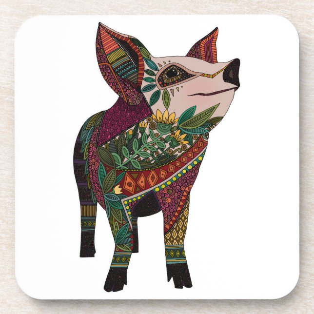 pig 1 coaster (Front)