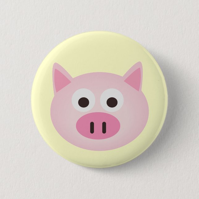 Pig 2 Inch Round Button (Front)