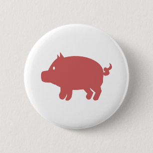 Pig 2 Inch Round Button