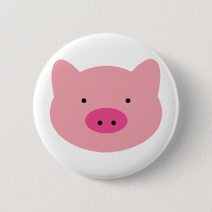 pig 2 inch round button