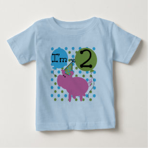 Pig 2nd Birthday T shirts and Gifts