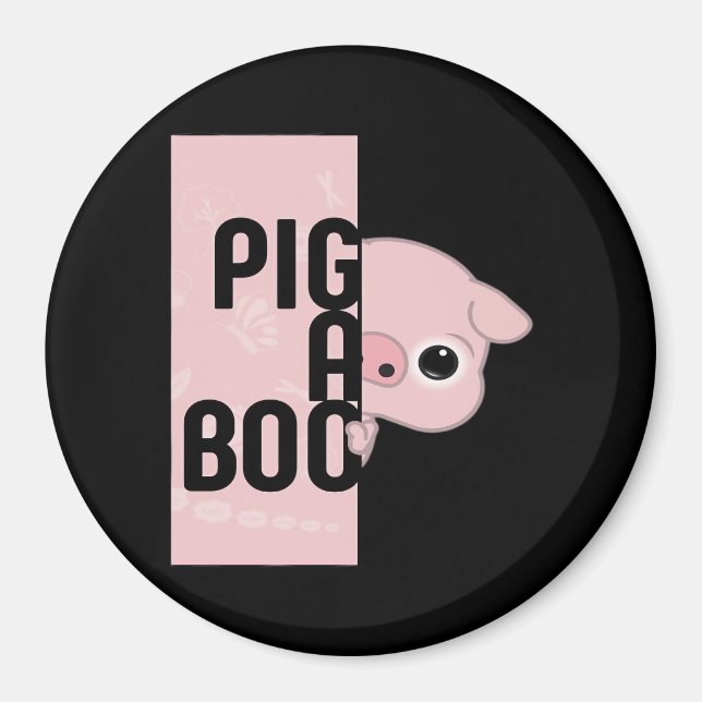 Pig A Boo Magnet (Front)