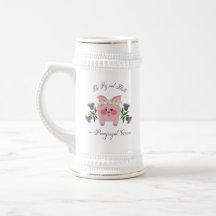 Pig and Thistle Stein