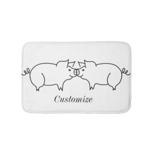 Pig Animal Thunder_Cove Bath Mat