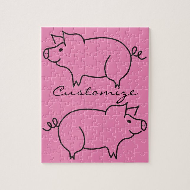 Pig Animal Thunder_Cove Jigsaw Puzzle (Vertical)