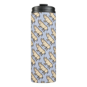 Pig Antique Piggy Cute Vintage Illustration Thermal Tumbler