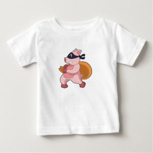 Pig as Runner Baby T-Shirt