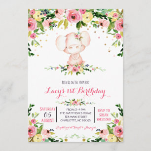 Pig Birthday Invitation, pig birthday invitation