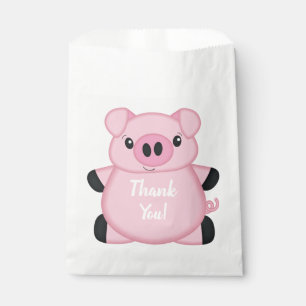 Pig Birthday Party Favour Bag