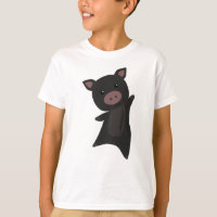 Pig Black Piggy Cute Animals Kids