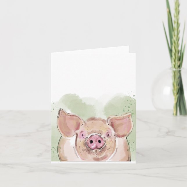 Pig blank card (Front)
