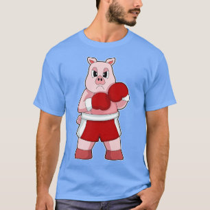 Pig Boxer Boxing gloves Boxing T-Shirt