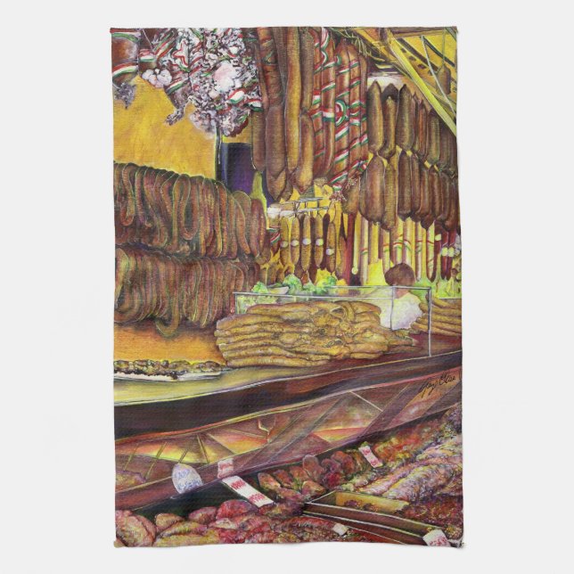 Pig, Budapest Kitchen Towel (Vertical)