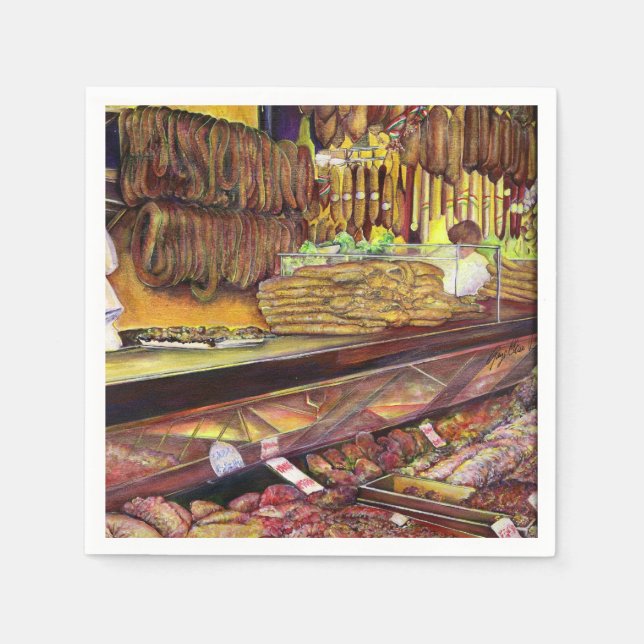 Pig, Budapest Napkin (Front)