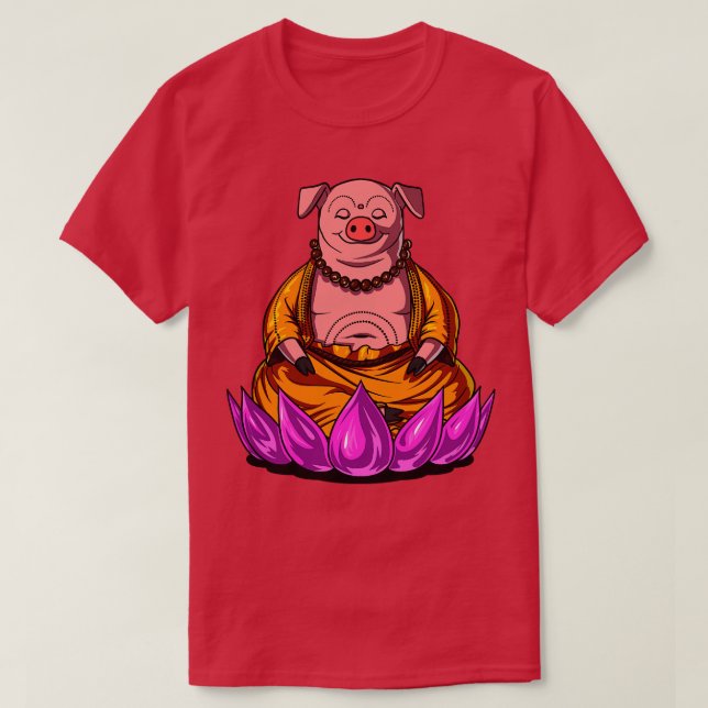 Pig Buddha T-Shirt (Design Front)