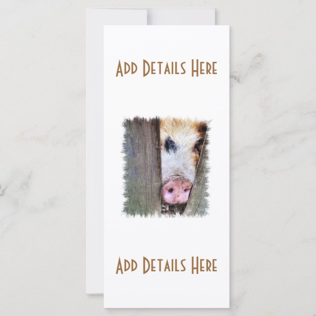 PIG CARD (Front)