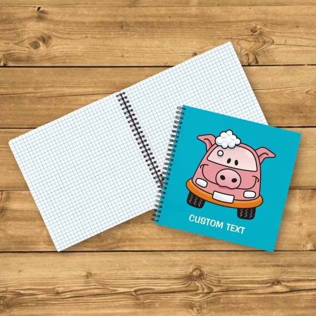 Pig cartoon car notebook (Creator Uploaded)
