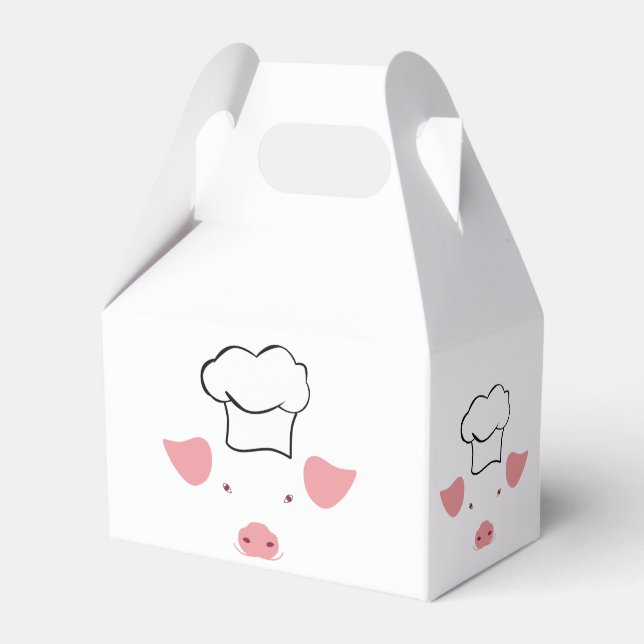 Pig Chef Favor Box (Front Side)