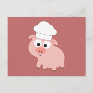 Pig Chef Postcard