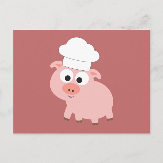 Pig Chef Postcard (Front)