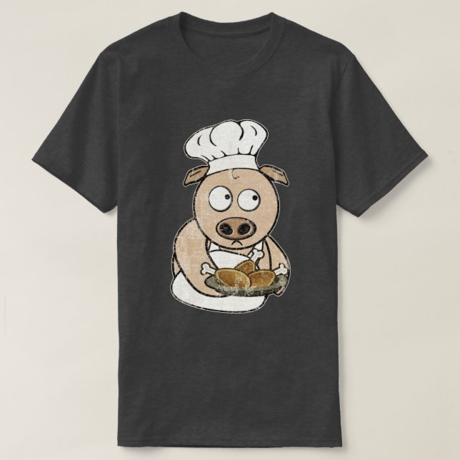 Pig Chef T-Shirt (Design Front)