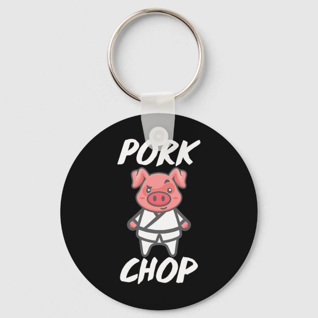 Pig Chopper  Keychain (Front)