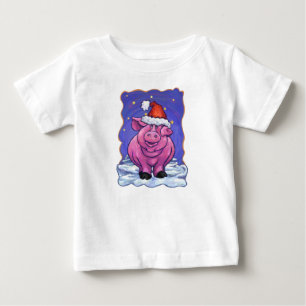 Pig Christmas Baby T-Shirt