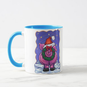 Pig Christmas Mug
