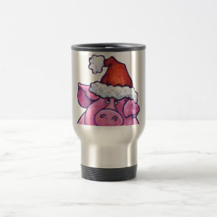 Pig Christmas Travel Mug