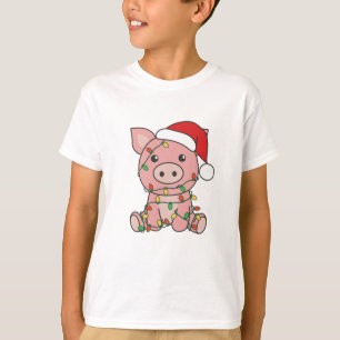 Pig Christmas Winter Animals Pigs T-Shirt