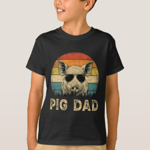 Pig Dad Pig Lovers Daddy Father's Day T-Shirt