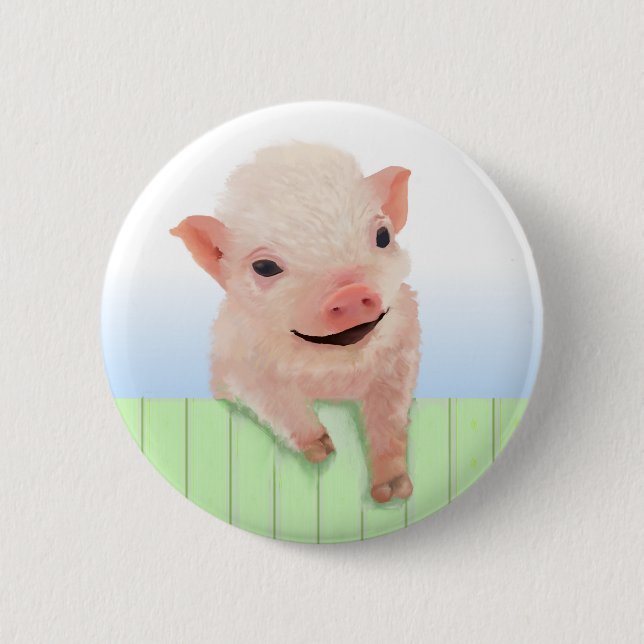 Pig Day 2 Inch Round Button (Front)