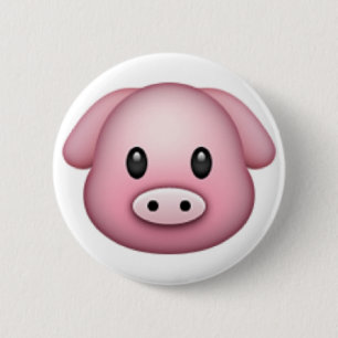 Pig Emoji 2 Inch Round Button