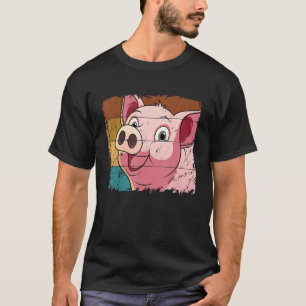 Pig Face, Animal Lover For Men Women, Farming Farm T-Shirt