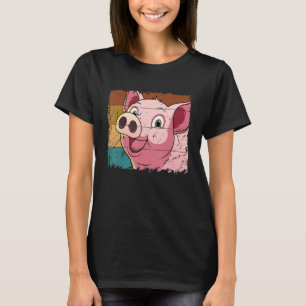 Pig Face, Animal Lover For Men Women, Farming Farm T-Shirt