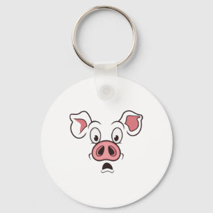 Pig Face Costume Keychain