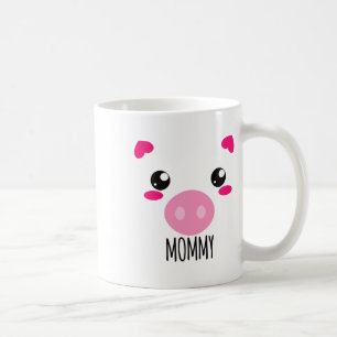 Pig Face Kawaii Halloween Costume For Mommy Funny Coffee Mug