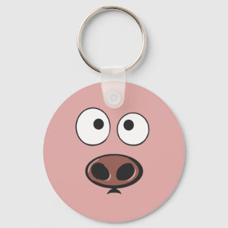 Pig Face Keychain