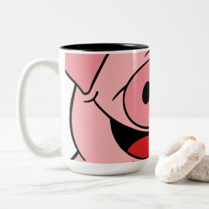 Pig Face Two-Tone Coffee Mug
