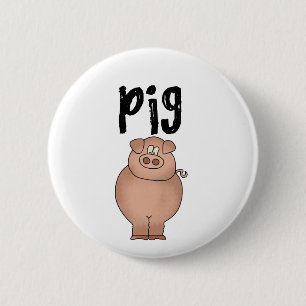 Pig Farm Animal Tshirts and Gifts 2 Inch Round Button
