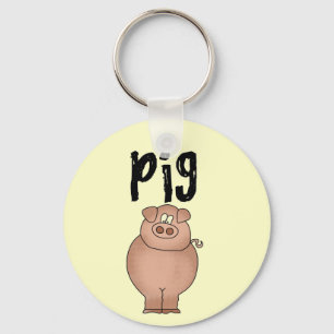 Pig Farm Animal Tshirts and Gifts Keychain