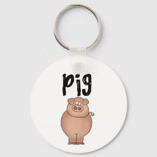 Pig Farm Animal Tshirts and Gifts Keychain