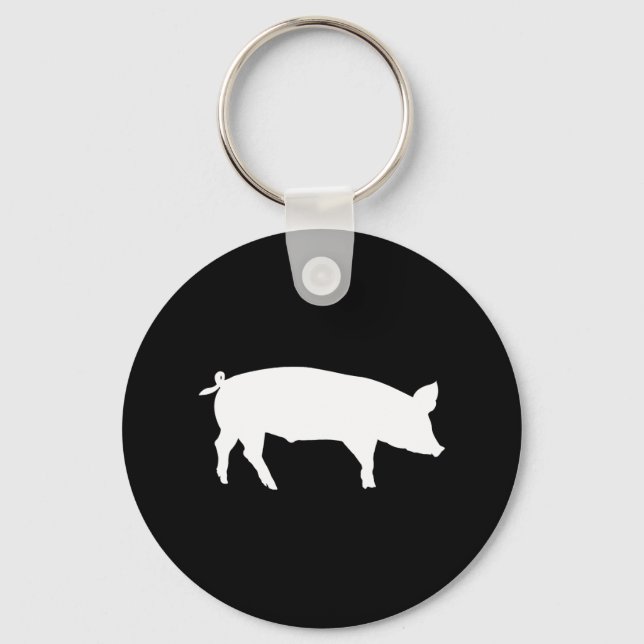 Pig Farmer Bbq  Keychain (Front)
