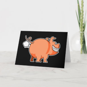 Pig Fart Greeting Card