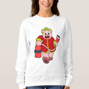 Pig Firefighter Fire extinguisher Sweatshirt