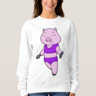 Pig Fitness Dumbbell Sweatshirt